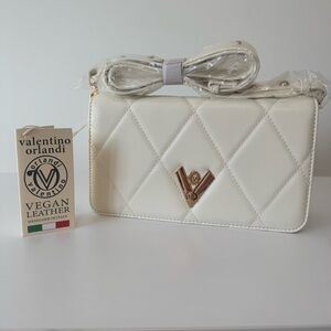 Valentino Orlandi White Vegan Leather Bag
